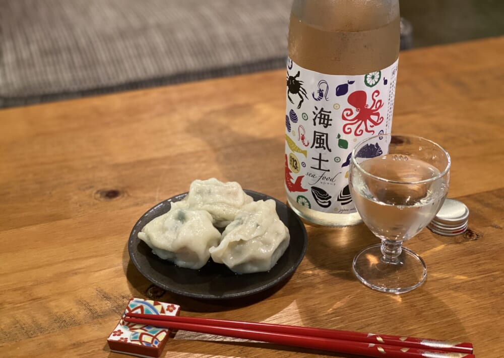 水餃子と日本酒のマリアージュ！